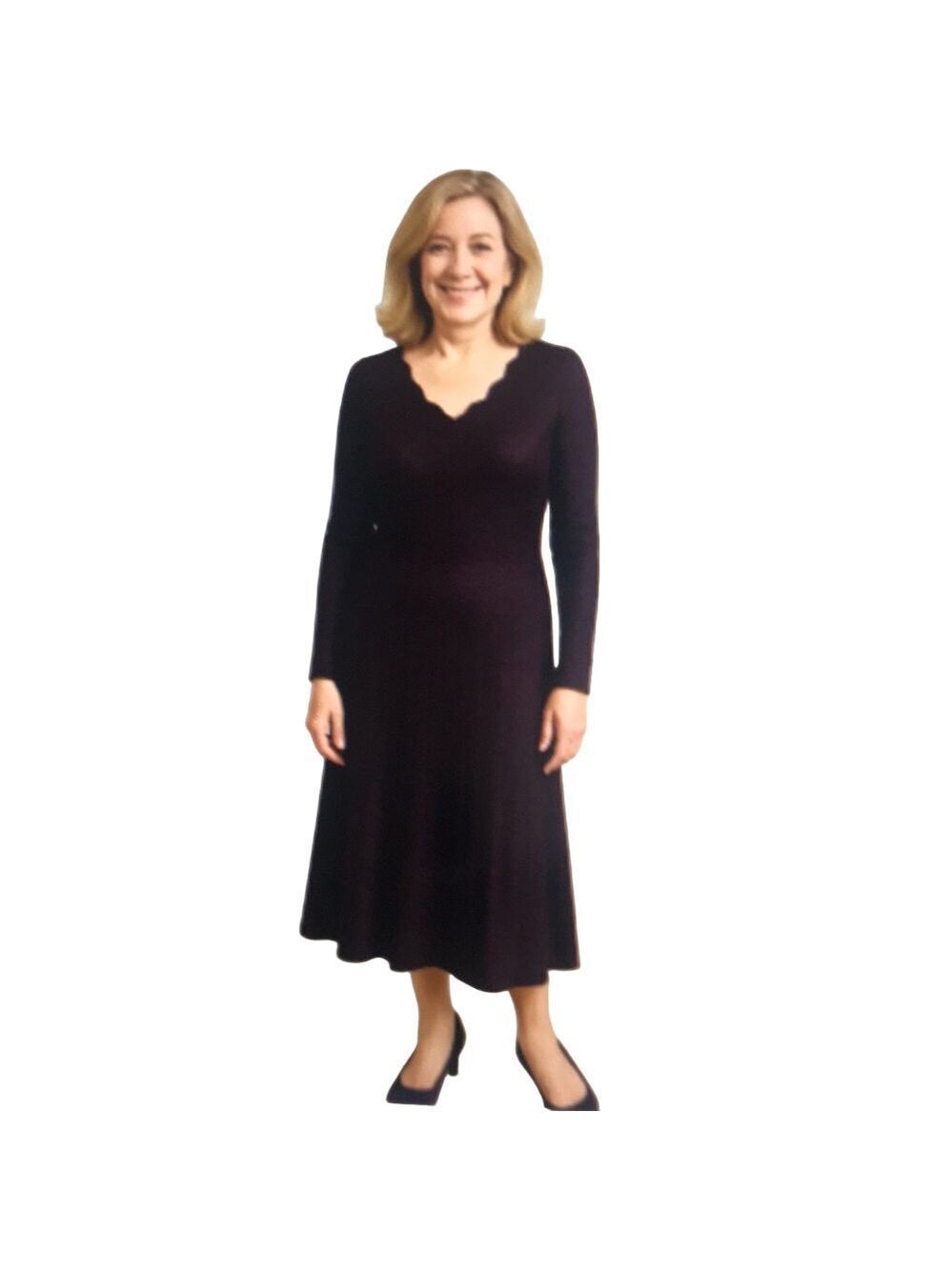 NWT Nanette Lepore Burgundy Sweater Dress Large